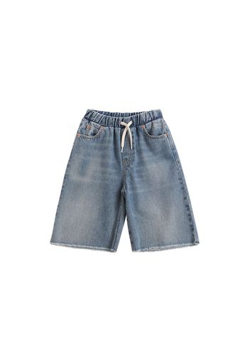 Shorts Aus Baumwolldenim