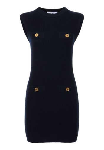 Sleeveless Wool Knit Mini Dress