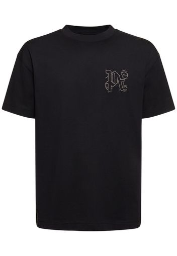 Baumwoll-t-shirt „monogram Stud“