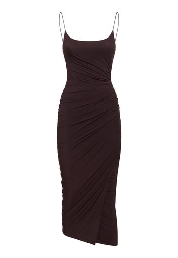 Jersey Side Split Midi Dress