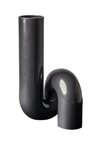 Schwarze Vase „yourtube“