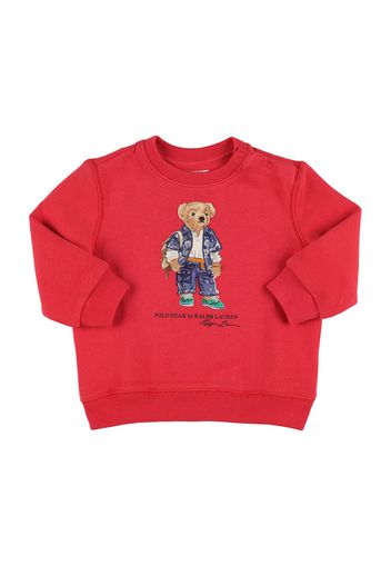 Bear Print Cotton Sweatshirt