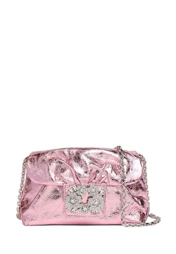 Micro Rv Bouquet Draped Crystal Clutch