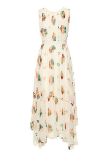 Sarai Printed Silk Midi Dress