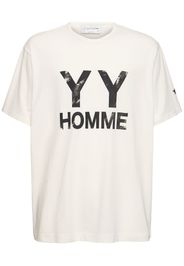 Bedrucktes Baumwoll-t-shirt „yyh“