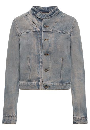 Denim-jacke Mit Haken Und Knöpfen