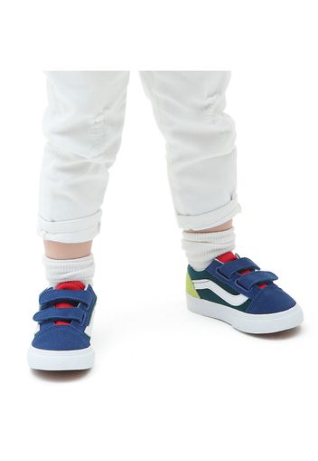 VANS Kleinkinder Old Skool Velcro Schuhe (1-4 Jahre) (vans Yacht Club Color Block) Toddler Multicolour, Größe 19