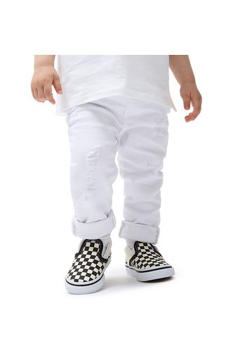 VANS Kleinkinder Checkerboard  Slip-on Schuhe (1-4 Jahre) (blk&whtchckerboard/wht) Toddler Weiß, Größe 17