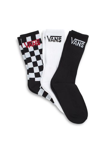 VANS Kinder Classic Crew Socken 1-6 (3 Paar) (black Checkerboard) Boys Schwarz, One Size