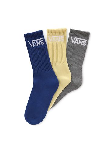 VANS Kinder Classic Crew Socken 31,5-38 (3 Paar) (limoges Assorted) Boys Grau, One Size