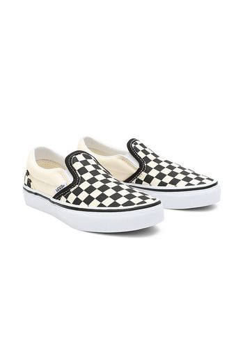 VANS Kinder Classic Slip-on Schuhe (4-8 Jahre) ((checkerboard) Black/white) Kinder Weiß, Größe 31.5