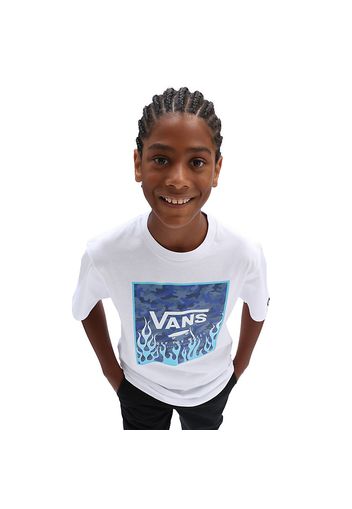 VANS Jungen Print Box T-shirt (8-14 Jahre) (white-camo Flame) Boys Weiß, Größe L