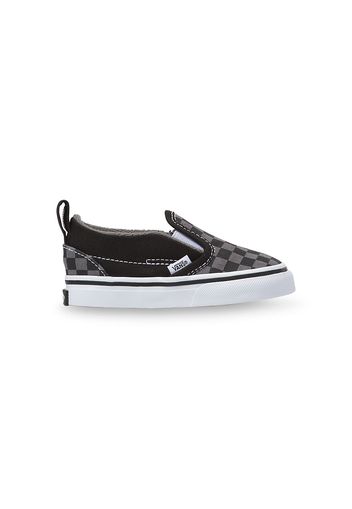 VANS Kleinkinder Checkerboard Slip-on Velcro Schuhe (1-4 Jahre) ((checkerboard) Blk/pewter) Toddler Schwarz, Größe 17