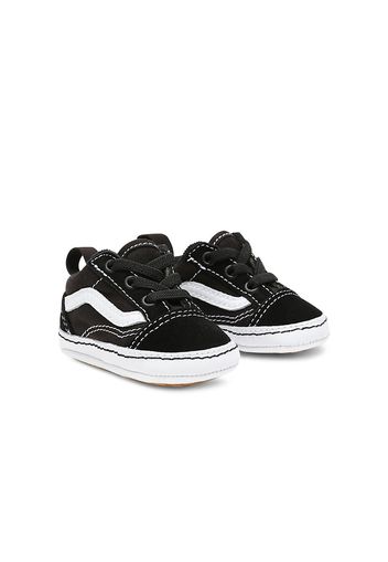 VANS Kleinkind Old Skool Crib Schuhe (0-1 Jahr) (black-true White) Infant Schwarz, Größe 16