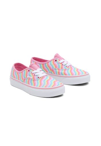 VANS Kinder Wavy Rainbow Authentic Schuhe (4-8 Jahre) ((wavy Rainbow) Begonia Pink/true White) Kinder Rosa, Größe 31.5