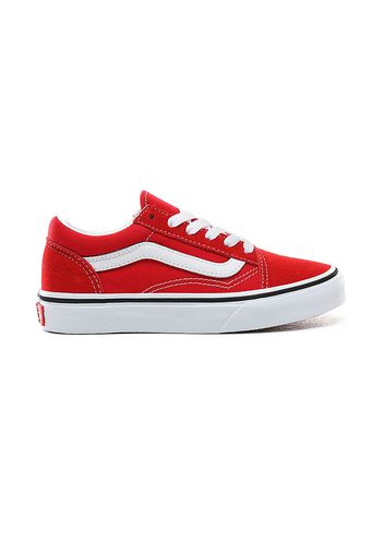 VANS Kinder Old Skool Schuhe (4-8 Jahre) (racing Red/true White) Kinder Rot, Größe 27.5