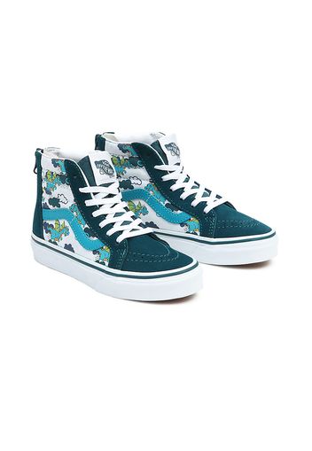 VANS Kinder Sk8-hi Zip Schuhe (4-8 Jahre) (mythical Glow Deep Teal) Kinder Blau, Größe 31.5