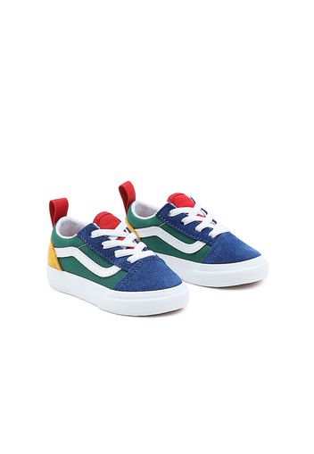 VANS Kleinkinder  Yacht Club Old Skool Elastic Lace Schuhe (1-4 Jahre) ((vans Yacht Club) Blue/green/yellow) Toddler Multicolour, Größe 17