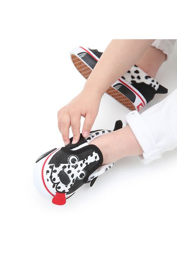 VANS Kleinkinder Dog Slip-on Velcro Schuhe (1-4 Jahre) (dalmatian Black/true White) Toddler Weiß, Größe 19