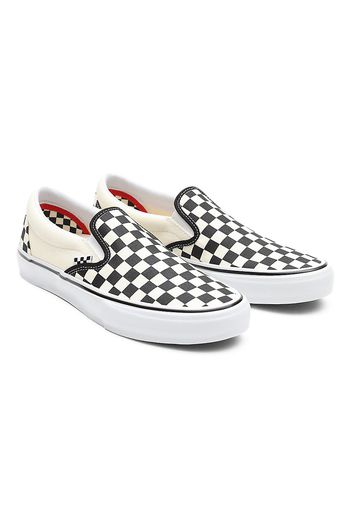 VANS Checkerboard Slip-on Skateschuhe ((checkerboard) Black/off White) Damen Weiß, Größe 34.5