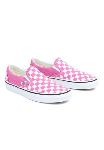 VANS Classic Slip-on Schuhe (color Theory Checkerboard Fiji Flower) Damen Weiß, Größe 34.5