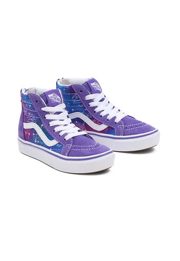 VANS Kinder tellation Comfycush Sk8-hi Zip Schuhe (4-8 Jahre) ((vanstellation) Multi/true White) Kinder Violett, Größe 31.5