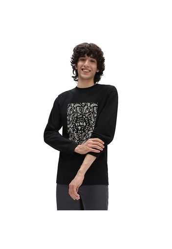 VANS Bandana Paisley T-shirt (black) Herren Schwarz, Größe L