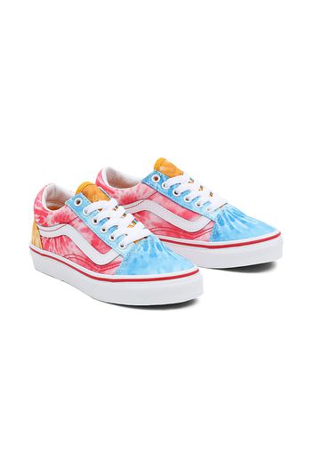 VANS Kinder Tie Dye Block Old Skool Schuhe (4-8 Jahre) ((tie Dye Block) Multi/true White) Kinder Multicolour, Größe 31