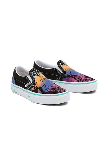 VANS Kinder  X Crayola Classic Slip-on Schuhe (4-8 Jahre) ((crayola) Diy/trace Your Dreams) Kinder Schwarz, Größe 31.5