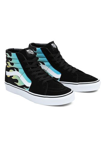 VANS Sk8-hi Schuhe (glow Flame Black/white) Damen Schwarz, Größe 42.5