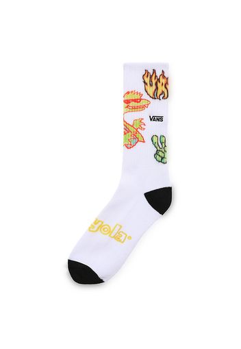 VANS  X Crayola Crew Socken 42,5-47 (1 Paar) ((crayola) White) Herren Weiß, One Size