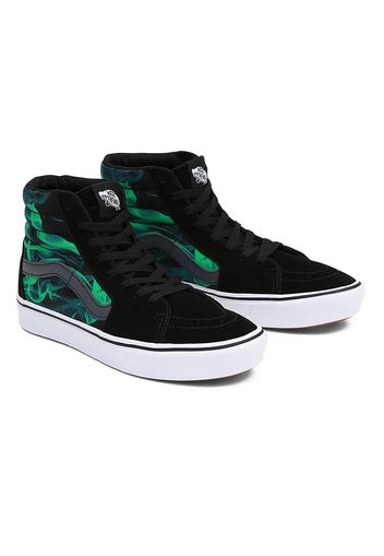 VANS Comfycush Sk8-hi Schuhe (after Dark Black/green) Damen Schwarz, Größe 34.5