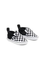 VANS Baby Slip-on V Crib Schuhe (0-1 Jahr) ((checker) Black/true White) Infant Schwarz, Größe 16