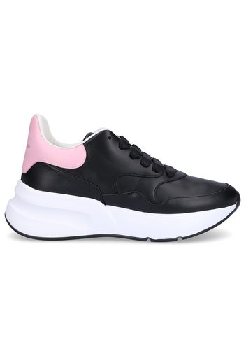 Sneaker low JOEY Kalbsleder Logo rosa schwarz