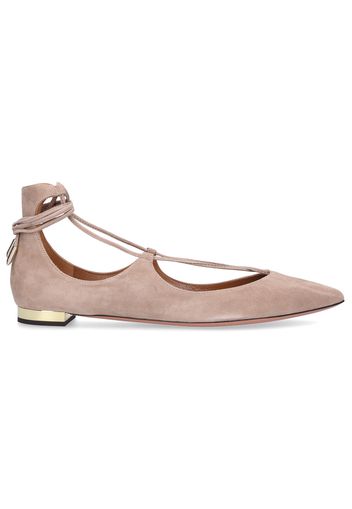 Sling-Ballerinas CHRISTY  Veloursleder camel