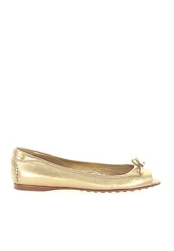 Ballerinas Glattleder Schleife gold