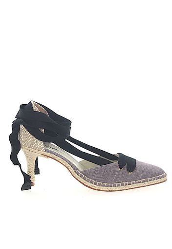 Espadrilles MANOLO MEDIUM Textil beige grau