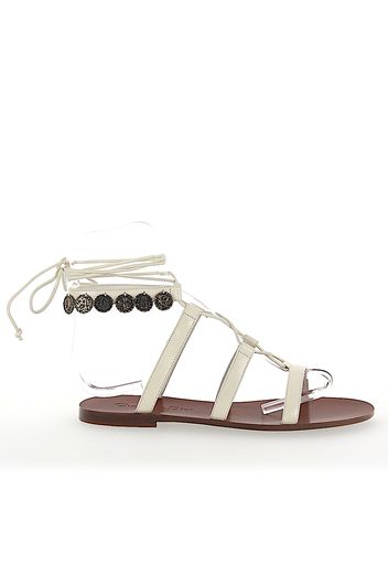 Sandalen ZODIAC Leder weiss Metallverzierung