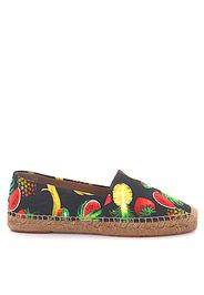 Espadrilles Bast Baumwollmischung Print mehrfarbig