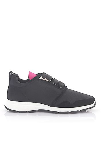 Dsquared2 Sneaker MARTE RUN Hightech-Jersey schwarz pink Veloursleder schwarz