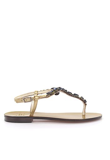 Sandalen Strass gold