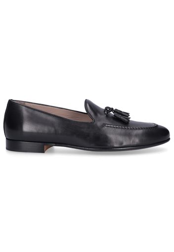 Loafer 355-01B Kalbsleder Logo schwarz