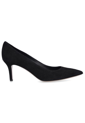 Pumps MILLY Veloursleder Logo schwarz