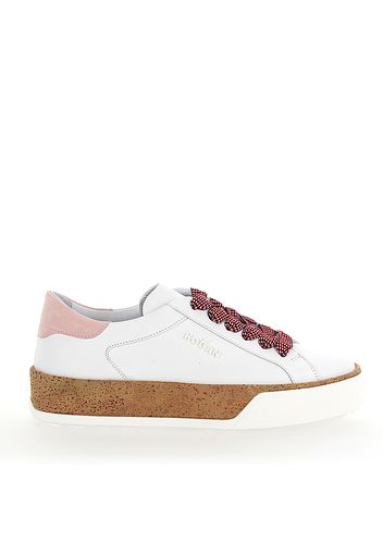 Sneaker R320 Glattleder Kork rosa weiß