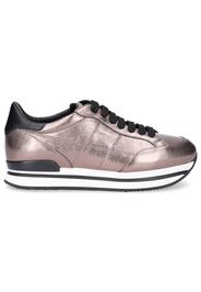 Sneaker low Glattleder Logo bronze