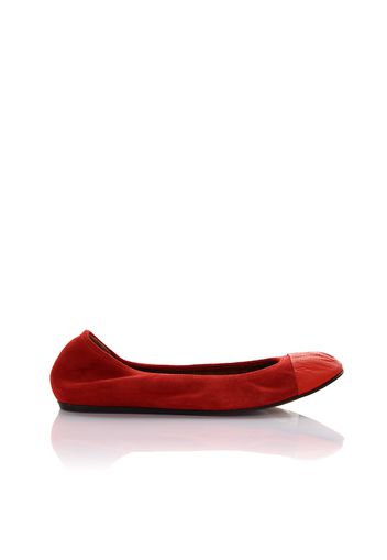 Ballerinas MIMA Veloursleder Ziegenleder rot