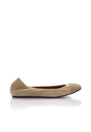 Ballerinas Veloursleder Ziegenleder beige