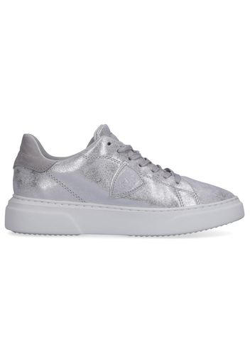 Sneaker low TEMPLE FEME  Kalbsleder  Logo silber