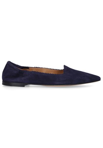 Ballerinas 1726E Veloursleder blau