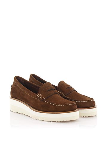 Loafer  F54658 Kalbsleder  Veloursleder braun